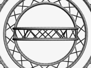 circle square truss modular collection - 10 pcs modular 3D Модель