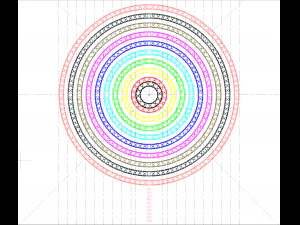 circle square truss modular collection - 10 pcs modular 3D Model