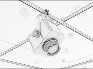 Virtual TV Studio News Set 1 3D Model