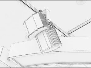 Virtual TV Studio News Set 1 3D Model