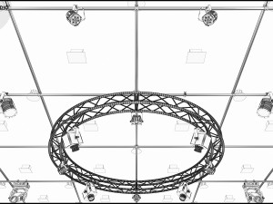 Virtual TV Studio News Set 3 Modello 3D