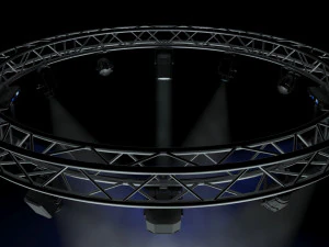 circle square truss 400cm-stage lights 3D Model