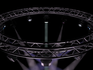 circle square truss 400cm-stage lights Modelo 3D