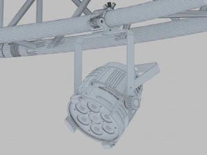 circle square truss 400cm-stage lights 3D Model