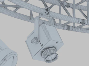 circle square truss 400cm-stage lights 3D Model