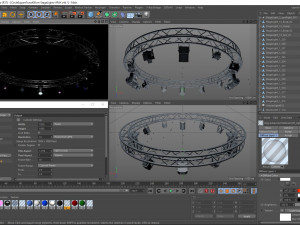 circle square truss 400cm-stage lights Modelo 3D