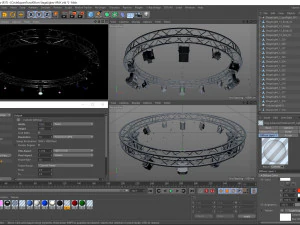circle square truss 400cm-stage lights 3D Model