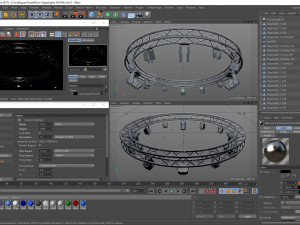 circle square truss 400cm-stage lights Modelo 3D