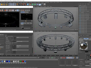 circle square truss 400cm-stage lights 3D Model