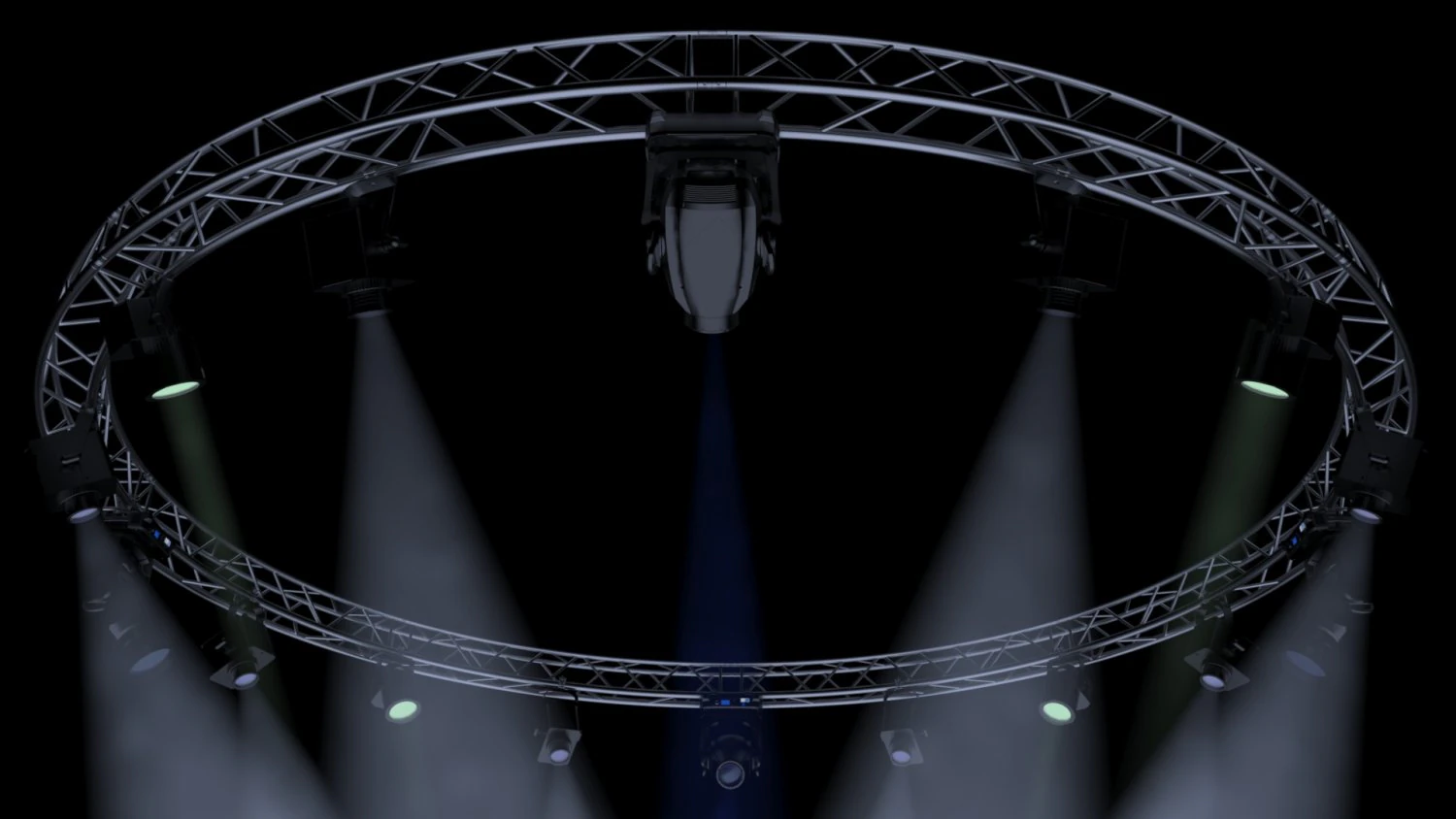 circle square truss 700cm-stage lights 3D Model .c4d .max .obj .3ds .fbx .stl .blend 