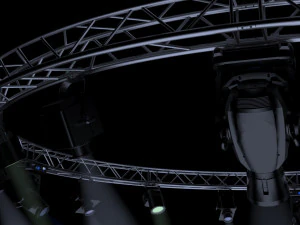 circle square truss 700cm-stage lights 3D Model