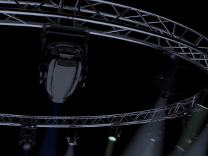 circle square truss 700cm-stage lights Modelo 3D