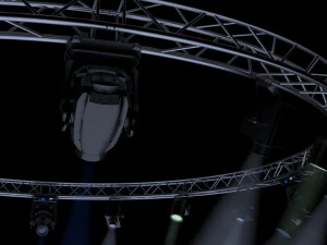 circle square truss 700cm-stage lights 3D Model