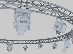 circle square truss 700cm-stage lights Modelo 3D