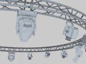 circle square truss 700cm-stage lights 3D Model