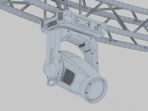 circle square truss 700cm-stage lights Modelo 3D
