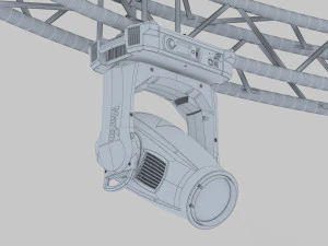 circle square truss 700cm-stage lights 3D Model