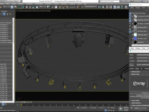 circle square truss 700cm-stage lights Modelo 3D