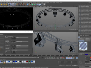 circle square truss 700cm-stage lights Modelo 3D