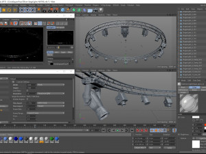 circle square truss 700cm-stage lights Modelo 3D