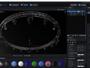 circle square truss 700cm-stage lights Modelo 3D
