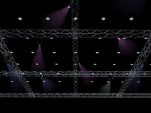 великі квадратні кроквяні ліхтарі 3D Модель