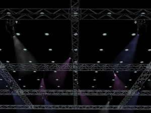 big square truss-stage lights 3D Model
