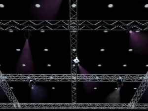 big square truss-stage lights 3D Model