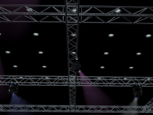big square truss-stage lights 3D 模型