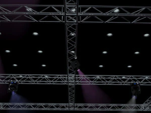 big square truss-stage lights 3D Model