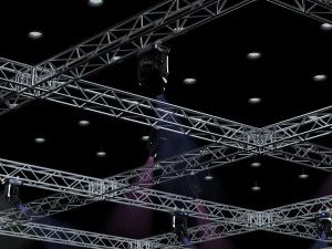 big square truss-stage lights 3D Model