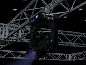 big square truss-stage lights 3D 模型
