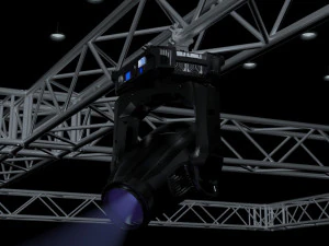 big square truss-stage lights 3D Model