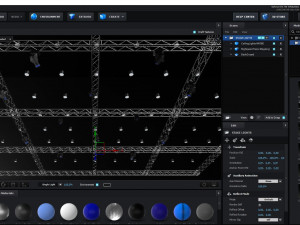 big square truss-stage lights 3D 模型