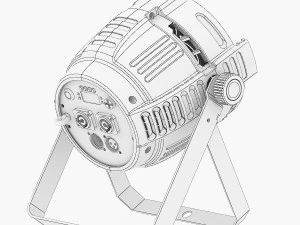 stage light 1 3D Model