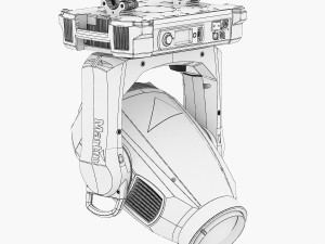 stage light 2 Modello 3D