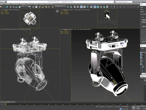 stage light 2 Modello 3D