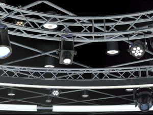 Virtual TV Studio News Set 28 3D Модель