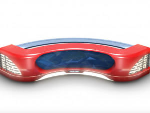 tv studio news desk 11 Modelo 3D