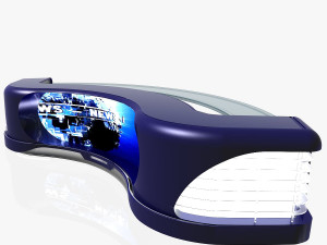 tv studio news desk 11 3D Model