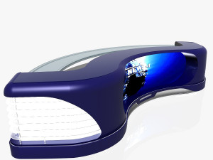 tv studio news desk 11 3D Model
