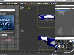 tv studio news desk 11 3D Model