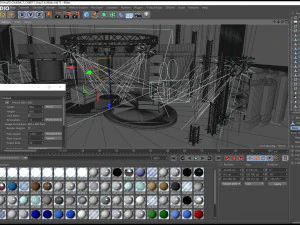 Virtual TV Studio Chat Set 1 3D Model