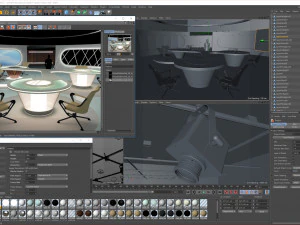 Virtual TV Studio Sets - Collection Vol 7 - 4 PCS DESIGN 3D Model
