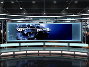 Virtual TV Studio Sets - Collection Vol 7 - 4 PCS DESIGN Modelo 3D