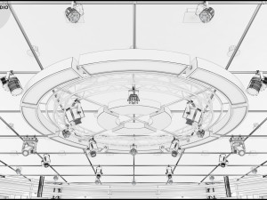 Virtual TV Studio Sets - Collection Vol 7 - 4 PCS DESIGN Modelo 3D
