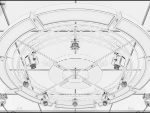 Virtual TV Studio Sets - Collection Vol 7 - 4 PCS DESIGN 3D Model