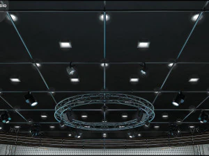 Virtual TV Studio Sets - Collection Vol 7 - 4 PCS DESIGN 3D Model