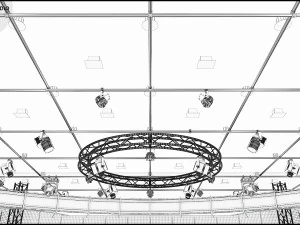Virtual TV Studio Sets - Collection Vol 7 - 4 PCS DESIGN 3D Model