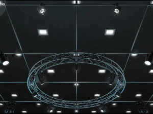 Virtual TV Studio Sets - Collection Vol 7 - 4 PCS DESIGN 3D Model